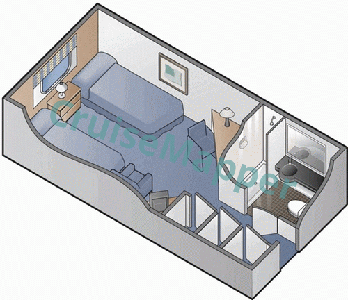 Marella Explorer 2 Outside Cabin  floor plan