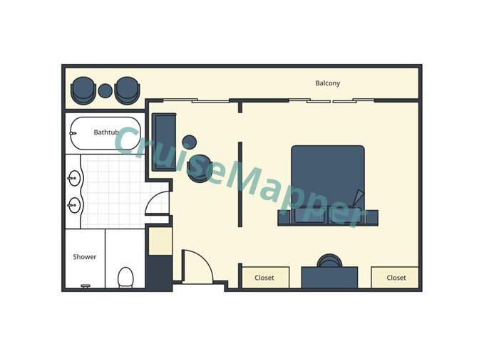 RV Mekong Mystique 2-Room Prestige Grand Suite floor plan RV Mekong Mystique 2-Room Prestige Grand Suite floor plan