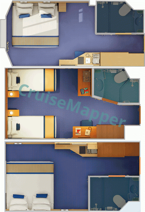 Carnival Venezia Interior Cabin  floor plan