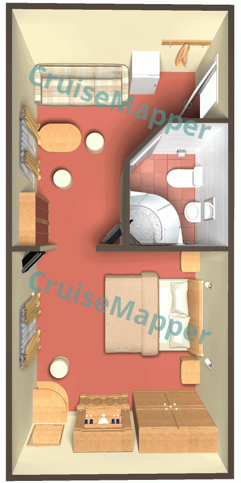 MS Nikolay Nekrasov 2-Room Suite  floor plan