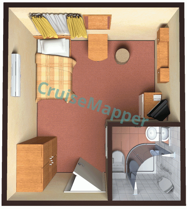 MS Nikolay Nekrasov Single Cabin  floor plan