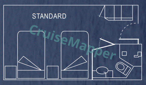 MV Ventus Australis Standard Cabin  floor plan