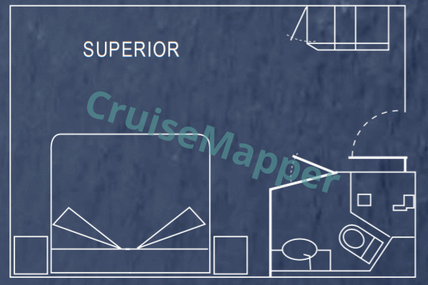 MV Ventus Australis Superior Cabin  floor plan