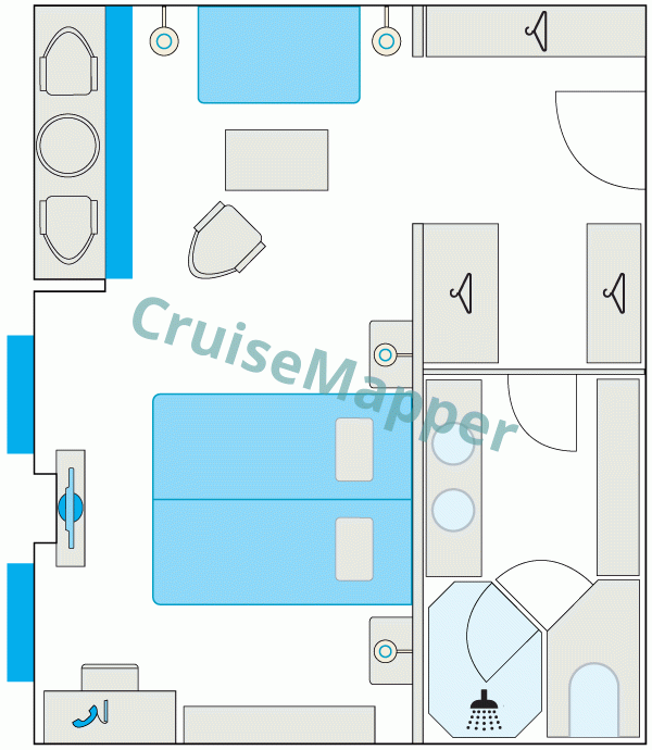 Arosa Alva Balcony Suite  floor plan