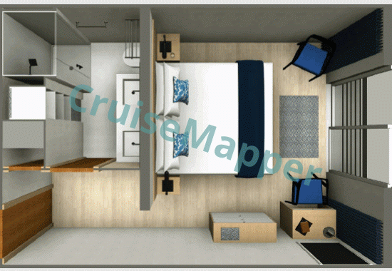 MS Jacques Cartier French Balcony Suite  floor plan