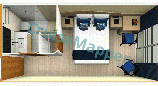 MS Jacques Cartier French Balcony Cabin  floor plan