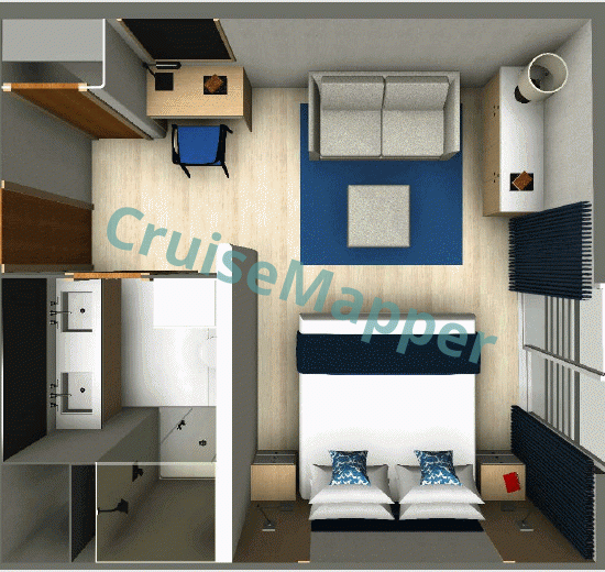 MS Jacques Cartier French Balcony Owner Suite  floor plan