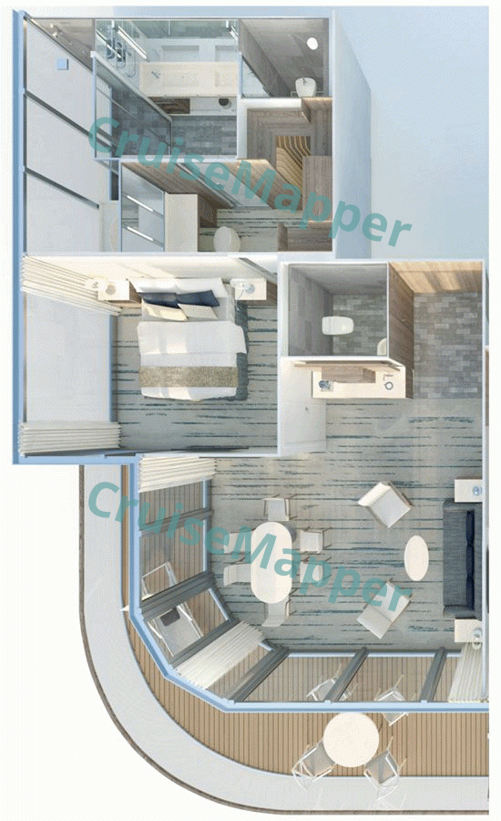 Silver Origin 1-Bedroom Grand Suite  floor plan