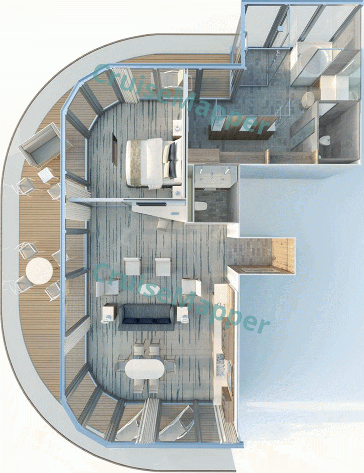 Silver Origin 1-Bedroom Owners Suite  floor plan