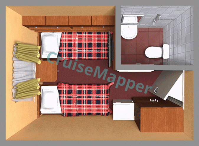 MS Lunnaya Sonata Double Cabin  floor plan