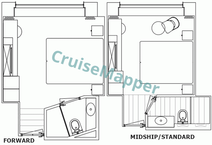 MS Porto Mirante Window Cabin  floor plan