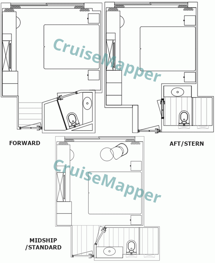 MS Porto Mirante French Balcony Cabin  floor plan