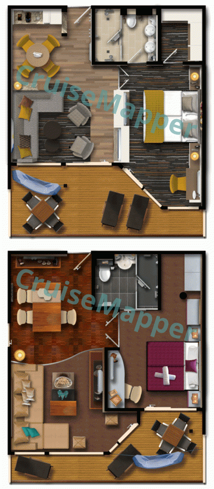 Marella Explorer Balcony Executive Suite  floor plan