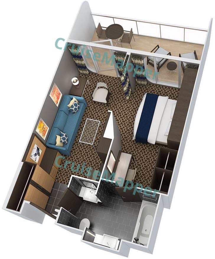 Passion Of The Seas 1-Bedroom Grand Suite floor plan Passion Of The Seas 1-Bedroom Grand Suite floor plan