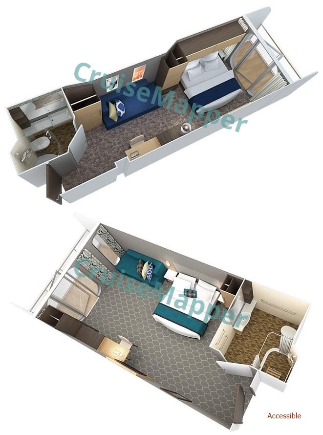 Passion Of The Seas Balcony Cabin floor plan Passion Of The Seas Balcony Cabin floor plan