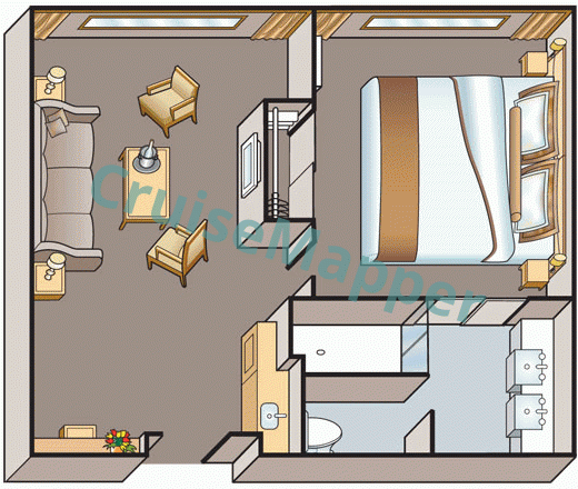 Viking Ra 2-Room Window Suite  floor plan