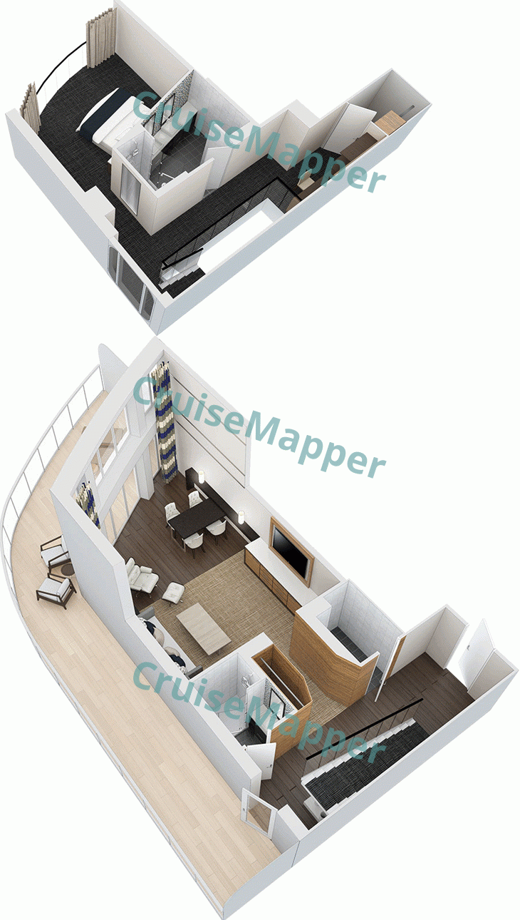 Odyssey Of The Seas Owners Loft Suite  floor plan