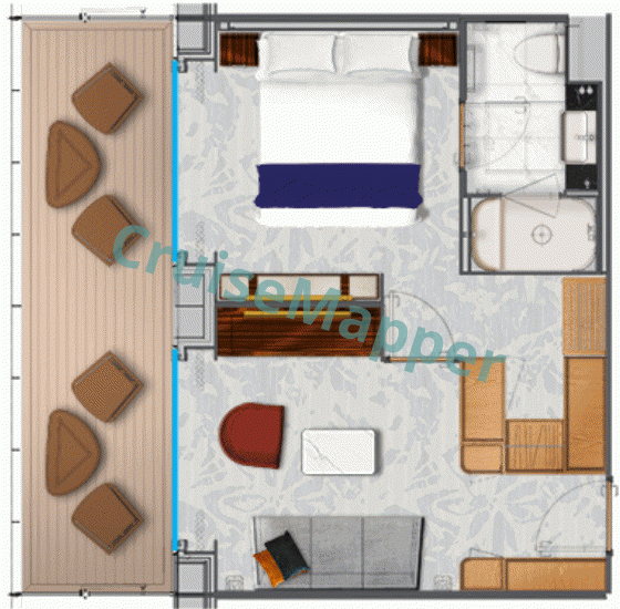 Star Explorer 2-Room Deluxe Suite floor plan Star Explorer 2-Room Deluxe Suite floor plan