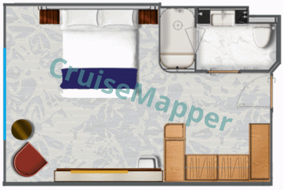 Star Explorer Vista Infinity Suite with French Balcony floor plan Star Explorer Vista Infinity Suite with French Balcony floor plan
