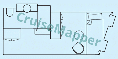 Sea Cloud Spirit Single Cabin  floor plan