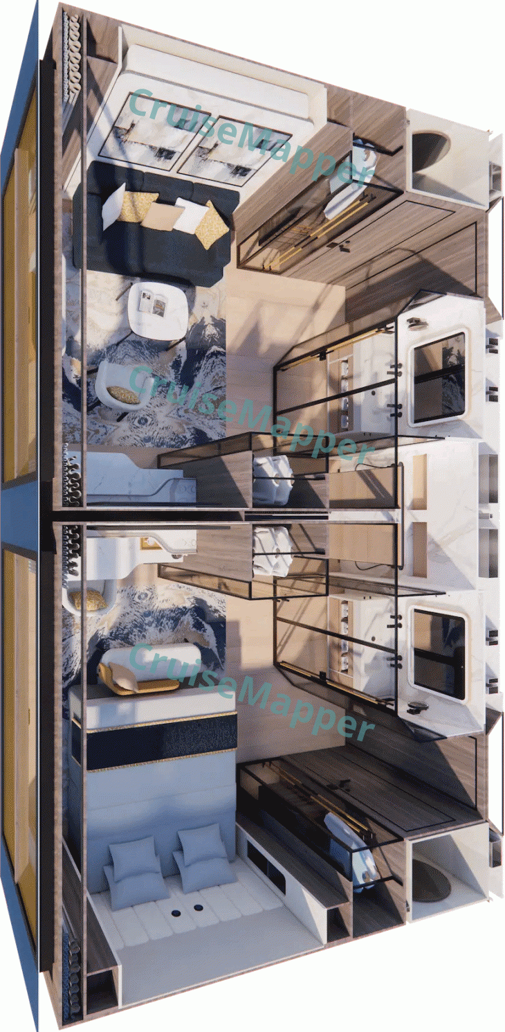Transcend Create 2-Room Suite with French Balcony floor plan Transcend Create 2-Room Suite with French Balcony floor plan