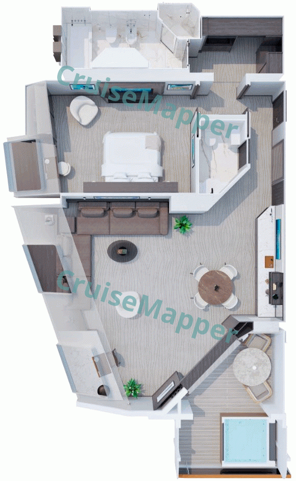 MSC Explora 1 Ocean RETREAT Residence  floor plan