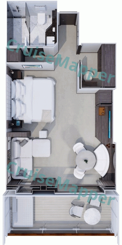 MSC Explora 1 OCEAN Penthouse  floor plan