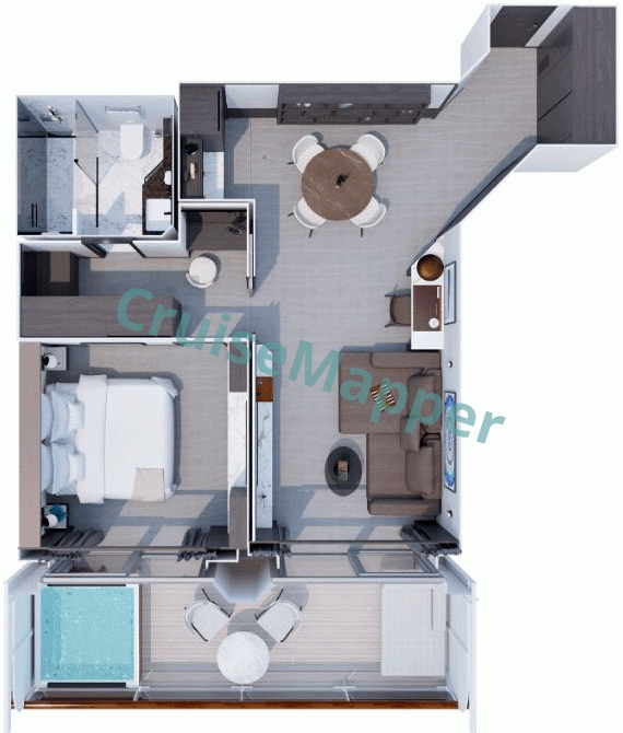 MSC Explora 1 Ocean COVE Residence  floor plan