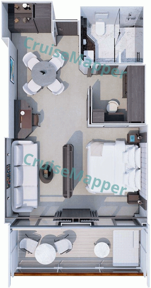 MSC Explora 1 DELUXE Penthouse  floor plan