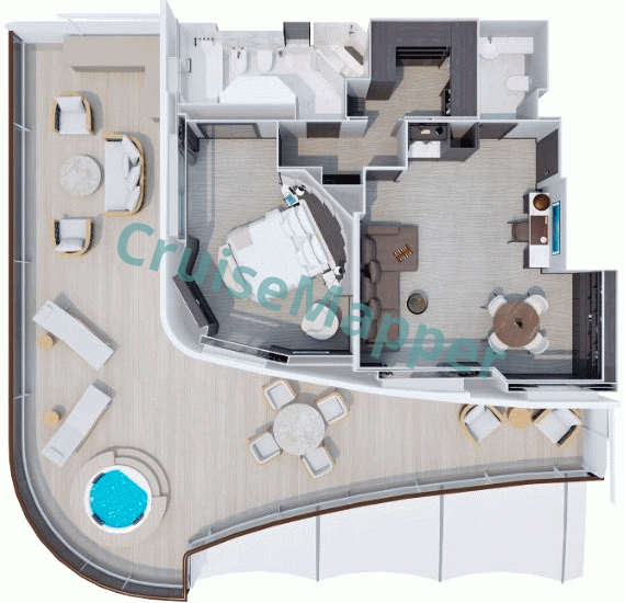 MSC Explora 1 Ocean CACOON Residence  floor plan