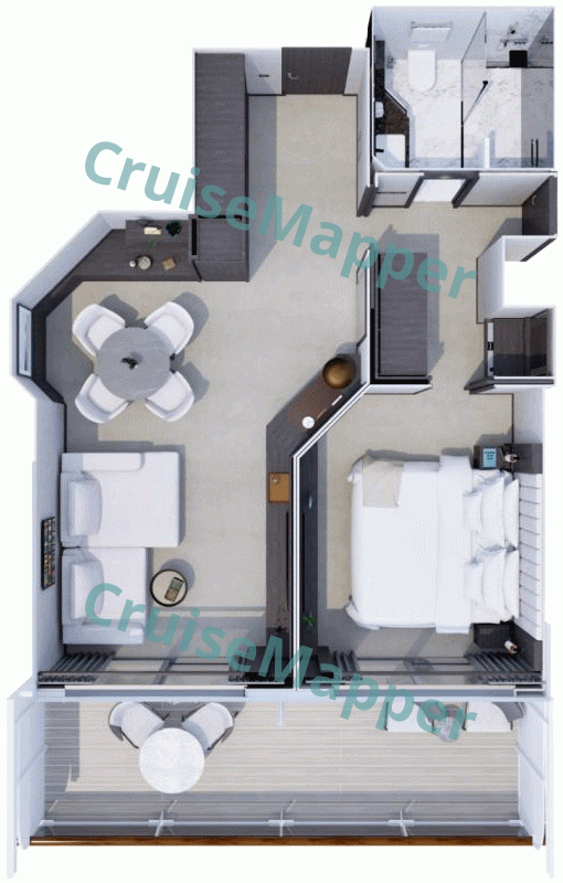 MSC Explora 4 GRAND Penthouse  floor plan