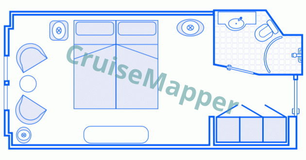 MV Magellan Explorer Porthole Cabin  floor plan