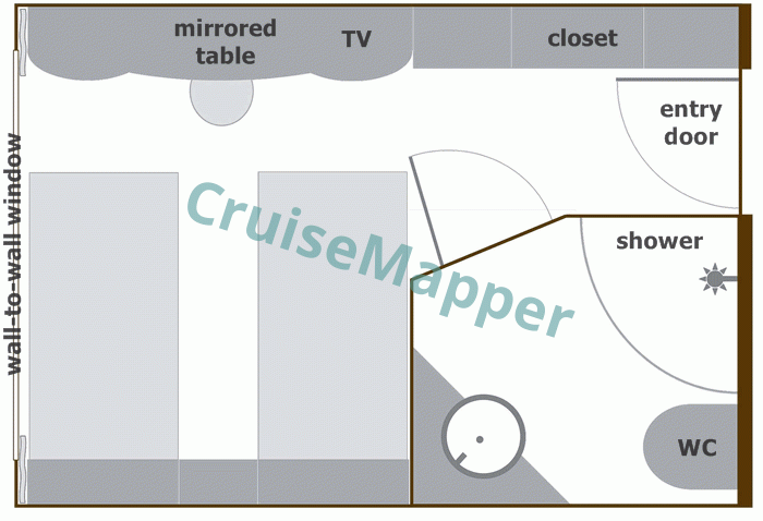 MS Sans Souci Double Cabin  floor plan