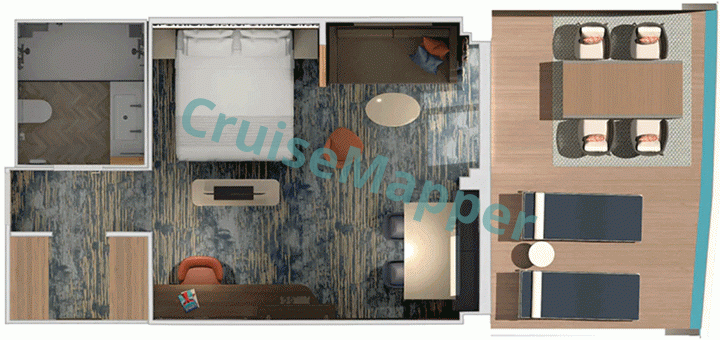 Carnival Jubilee Carnival Excel Suite  floor plan