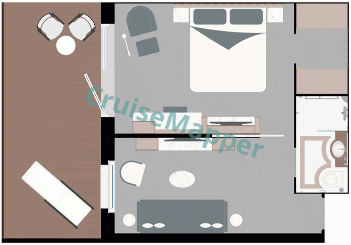 Ocean Explorer 2-Room Junior Suite  floor plan