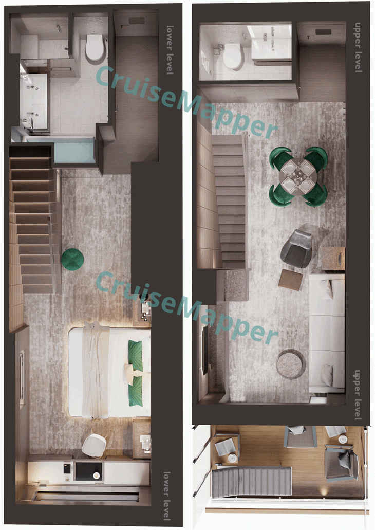 Ritz-Carlton Evrima Loft Suite  floor plan