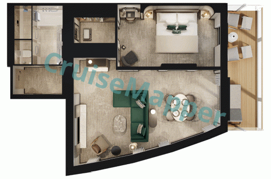 Ritz-Carlton Luminara 2-Room Panorama Suite  floor plan