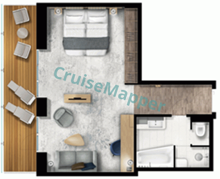 Quark Ultramarine Terrace Suite  floor plan