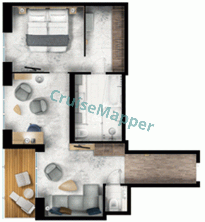 Quark Ultramarine Owner Suite  floor plan
