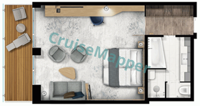 Quark Ultramarine Penthouse Suite  floor plan