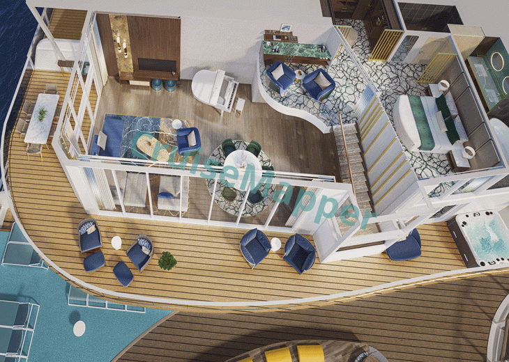 Icon Of The Seas Royal Loft Suite  floor plan