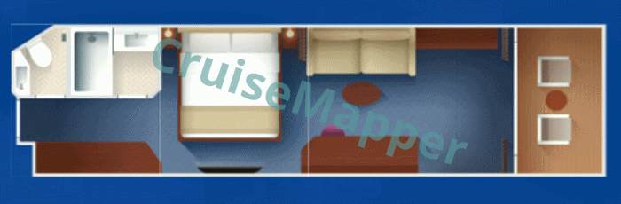 Disney Believe Concierge Family Balcony Cabin floor plan Disney Believe Concierge Family Balcony Cabin floor plan