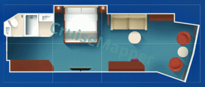 Disney Believe Concierge Family Oceanview Cabin floor plan Disney Believe Concierge Family Oceanview Cabin floor plan