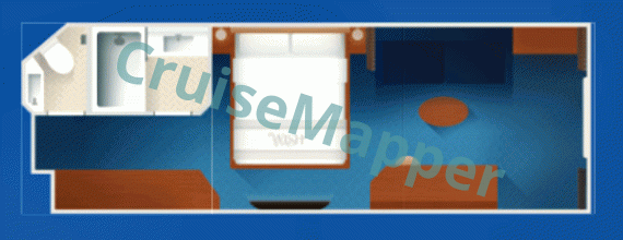 Disney Believe Deluxe Family Oceanview Cabin floor plan Disney Believe Deluxe Family Oceanview Cabin floor plan