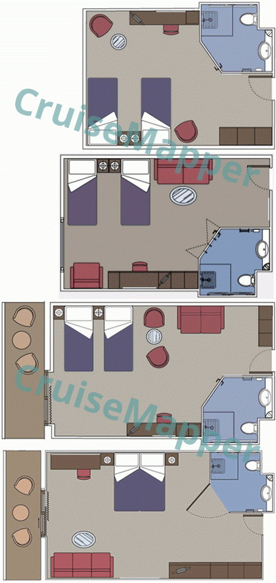 MSC Seashore Handicap|Wheelchair-Accessible Cabins  floor plan