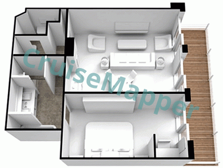 Seven Seas Splendor Splendor Suite  floor plan