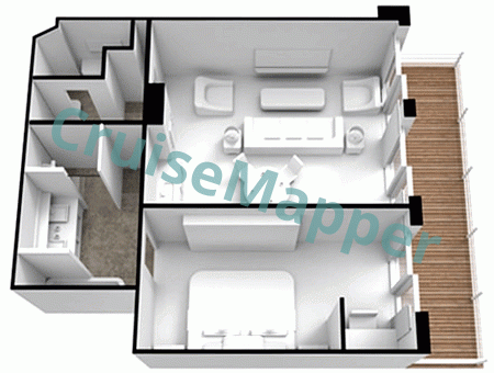 Seven Seas Grandeur Grandeur Suite  floor plan