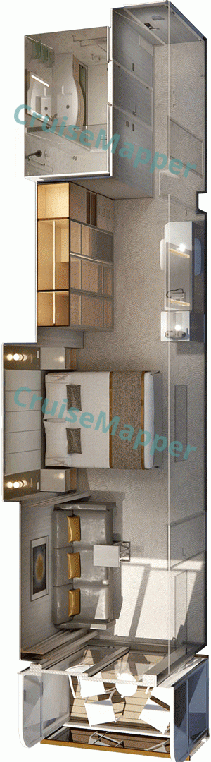 Sun Princess Mini-Suite  floor plan