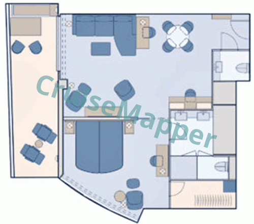 SeaDream Innovation SVERDRUP-ARCHER Suite  floor plan