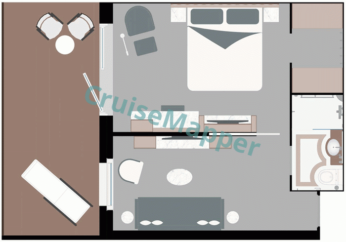 Ocean Discoverer 2-Room Junior Suite  floor plan